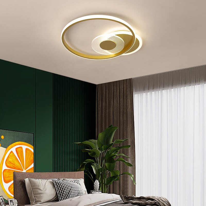 Nordic Square Living Room Bedroom Ceiling Lights Personality Creative Recessed Led Lamp Minimalist