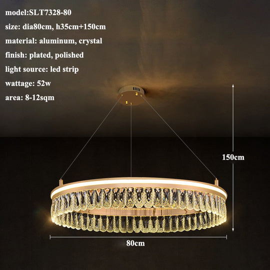 Duplex Nordic 5 Layer Led Luxury Crystal Designer Chandelier Lustre Lighting Modern New Style
