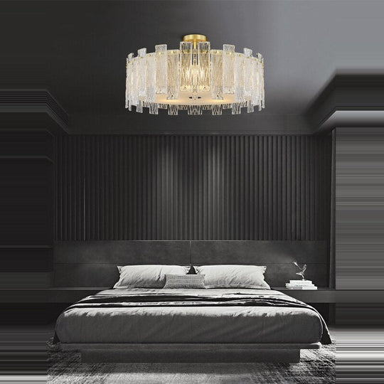 1 - 3 Layer G9 Led Retro Golden Copper Chandelier Lighting Fixtures Hanging Lapmps Lustre