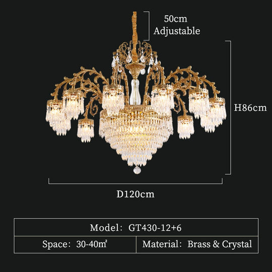 Victoria Solid Brass/Copper Hanging Light Fixture Pendants Raindrop Crystal Glass Prism Chandelier