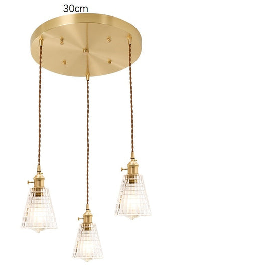 Nordic Modern Led Hanging Lights Fixtures Glass Lampshade Copper Socket Home Indoor Decor Japan