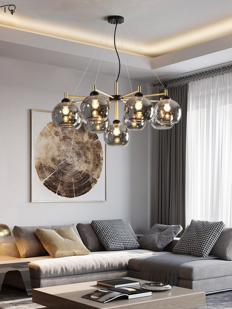Designer Luxury Minimalist Industrial Chandelier Lighting Led E27 Postmodern Suspension Luminaire