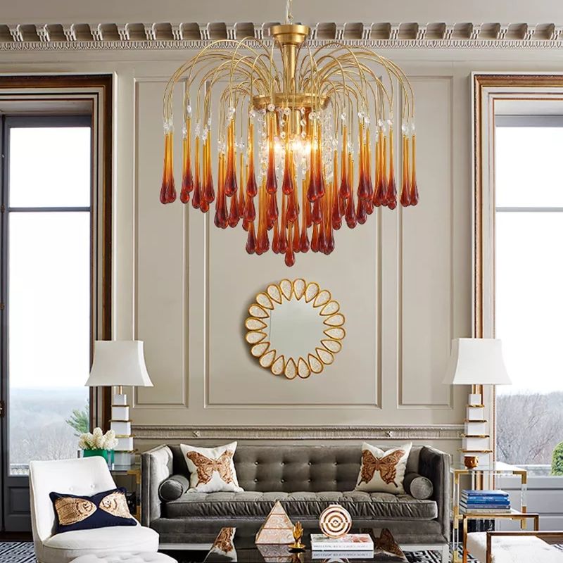 Eker - Retro Luxury Water Drop Pendant Chandeliers Chandelier