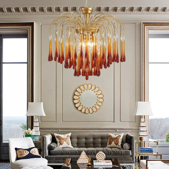 Eker - Retro Luxury Water Drop Pendant Chandeliers Chandelier