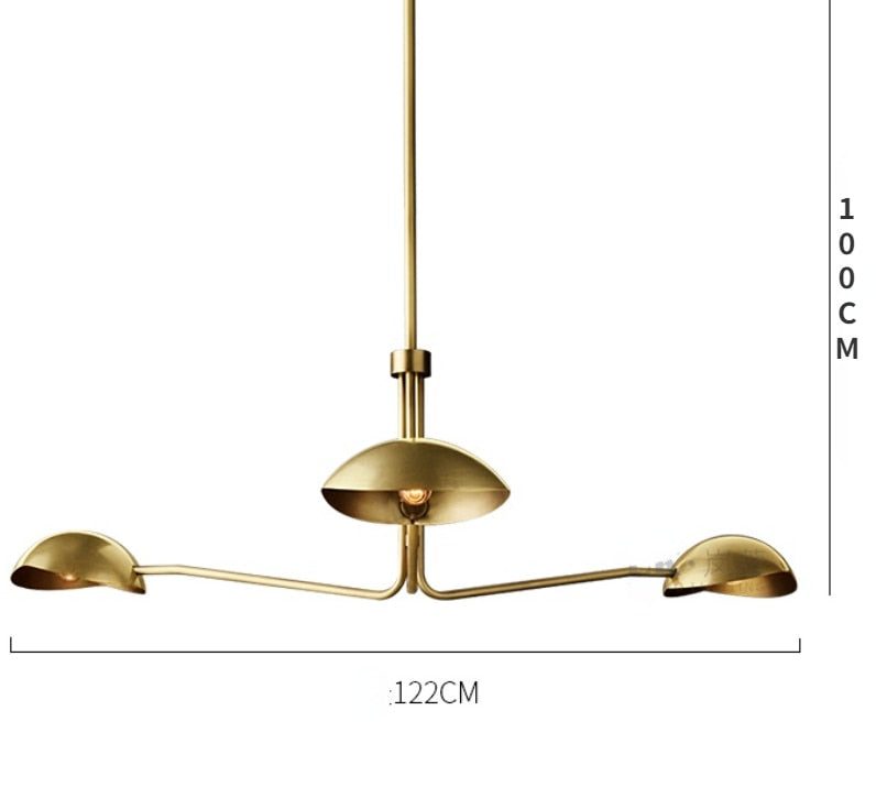 Neoclassical Inspired Copper Toned Modern American Italian Designer Chandelier With Retro Appeal