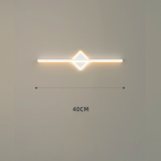 Nordic Led Light Luxury Bathroom Tressing Table Makeup Mirror Wall Lamps W-F / Warm White
