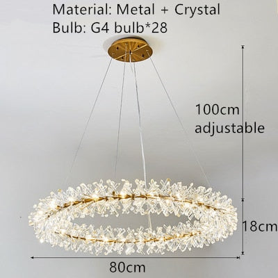 Modern Crystal Led Wall Lights Gold Metal Living Room Bedside Tv Background Sconces G4 Bulb 110 -