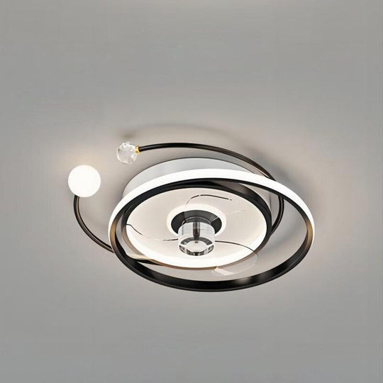 Nordic Modern Ceiling Fan Lamp With 110 - 24V Stepless Dimming - Ideal For Bedrooms Dimming 2 Fans