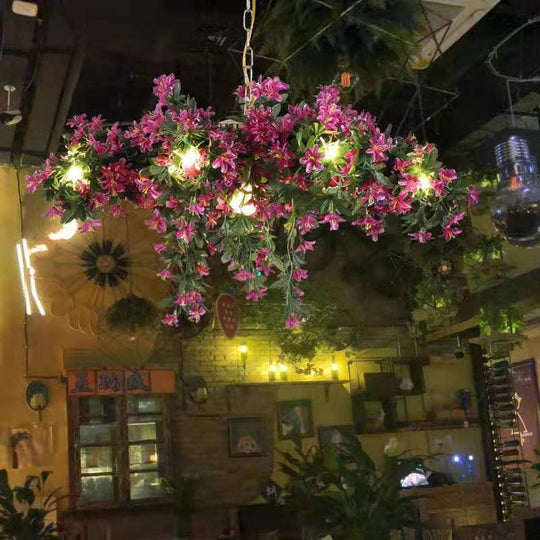 Music Dining Bar Flower Chandelier Net Red Shop Plant Pendant Light Innovative Artistic Lighting