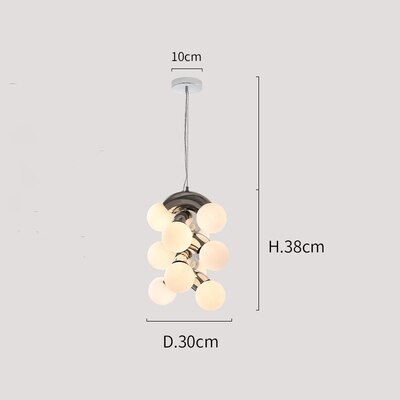 Nordic Retro Homestay Grape Series Chandelier Simple Creative Style Bedroom Dining Room Living