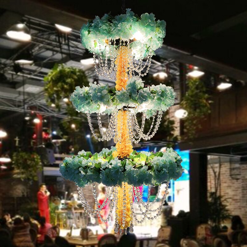 Romantic Plants Flowers Pendant Light Theme Music Restaurant Pub Wedding Hall Hotel Club Resort