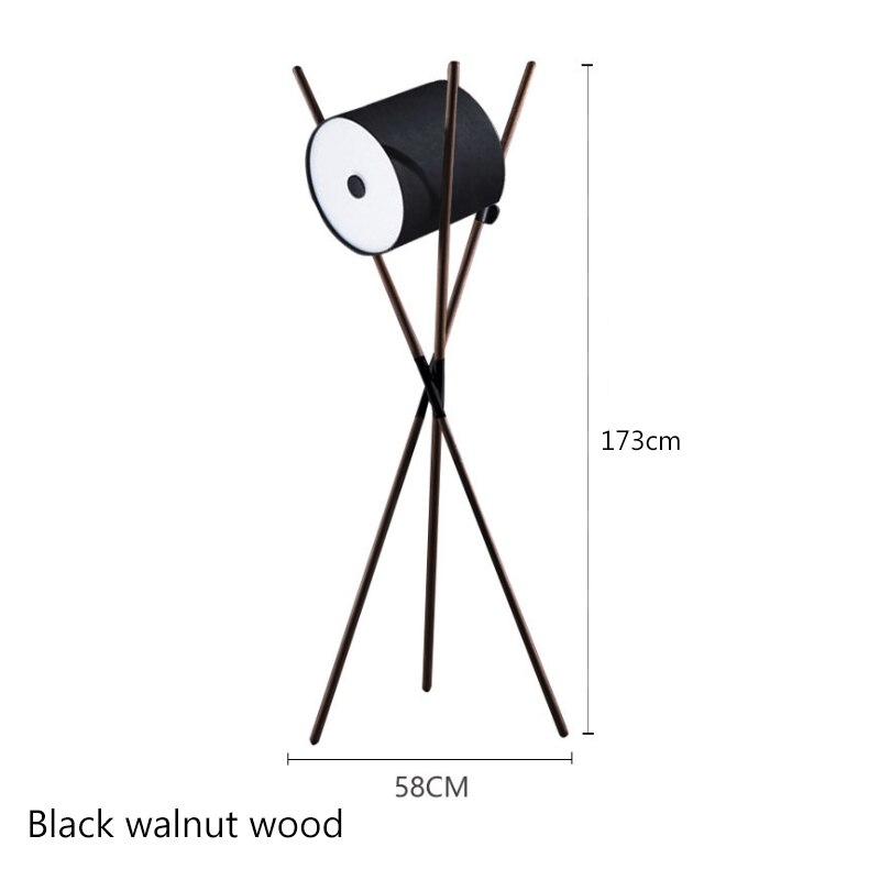 Nordic Minimalist Solid Wood Led Floor Lamp Living Room Home Decor Bedroom Bedside Hotel Villa Sofa