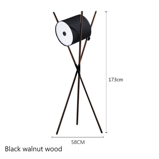 Nordic Minimalist Solid Wood Led Floor Lamp Living Room Home Decor Bedroom Bedside Hotel Villa Sofa