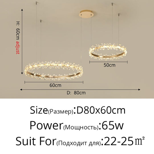 Modern Crystal Led Chandeliers Lamp For Home Living Dining Room Deco Lights Bedroom Table Lighting