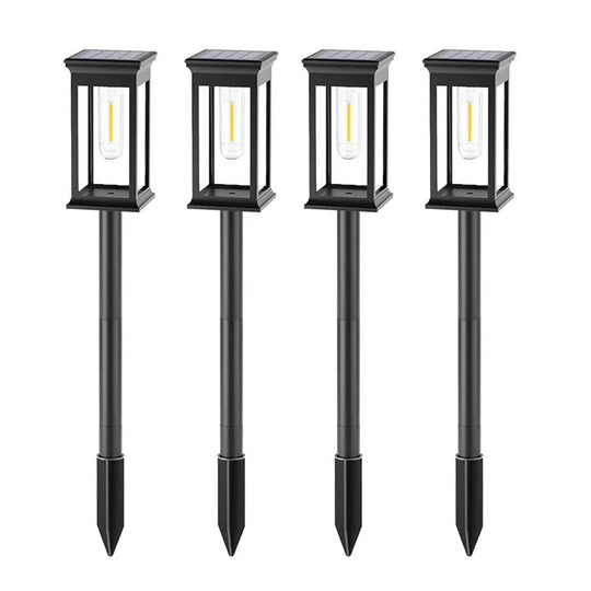 Solar Outdoor Garden Light Waterproof Pathway Tungsten Landscape Warm White Night For Lawn Patio