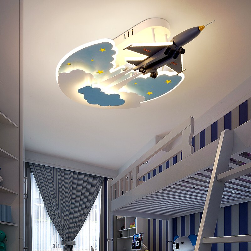 Airplane Led Ceiling Lights For Boys Girls Baby Bedroom Study Room - Colorful Kids Lamp (110V-260V)