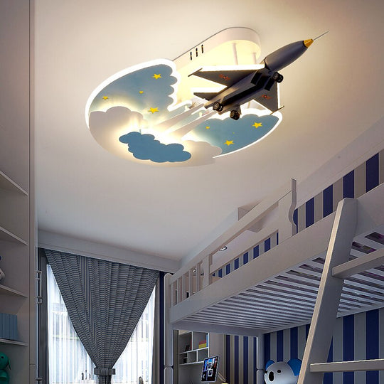 Airplane Led Ceiling Lights For Boys Girls Baby Bedroom Study Room - Colorful Kids Lamp (110V-260V)