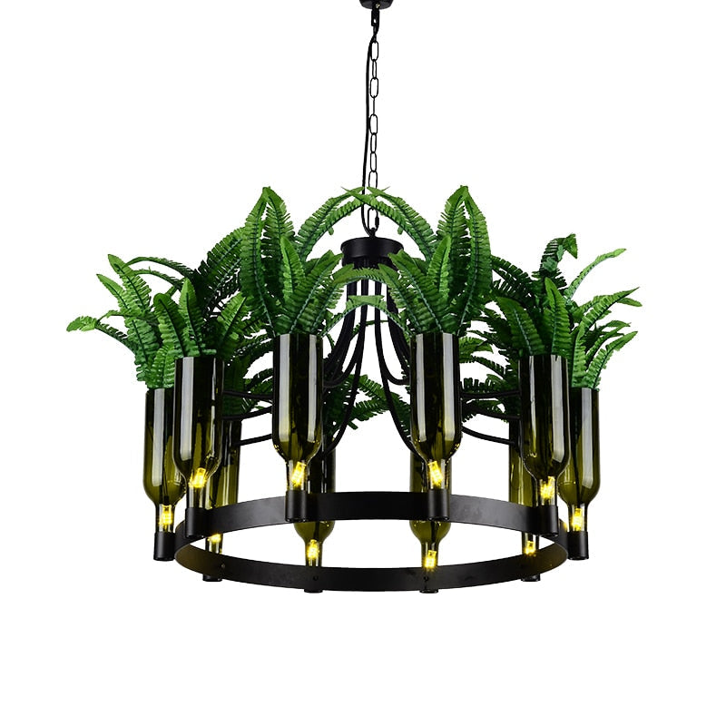 Plant Chandelier Lndustrial Style Creative Personality Hot Pot Restaurant Clothing Shop Bar Flowers