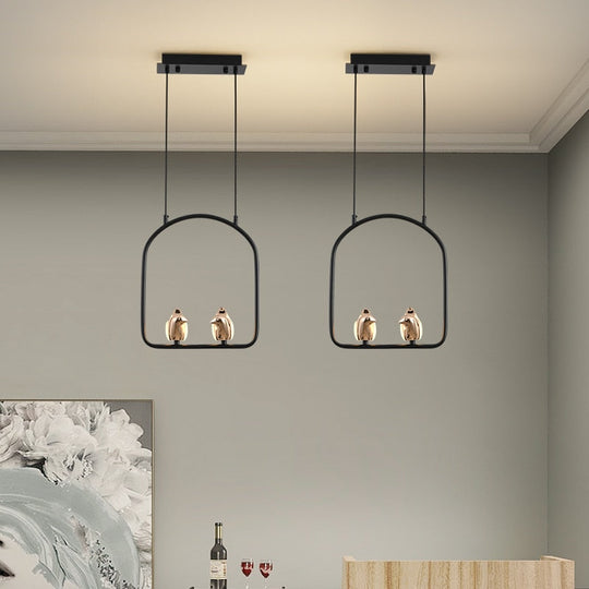 Modern Hallway Stair Led Pendant Lamp Light Creative Mounted Bird Wall Sconce Bedroom Bedside
