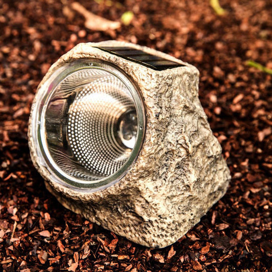 Solar Garden Lights Simulation Stone Outdoor Waterproof Led Rock Lamp For Patio Lawn Landscape
