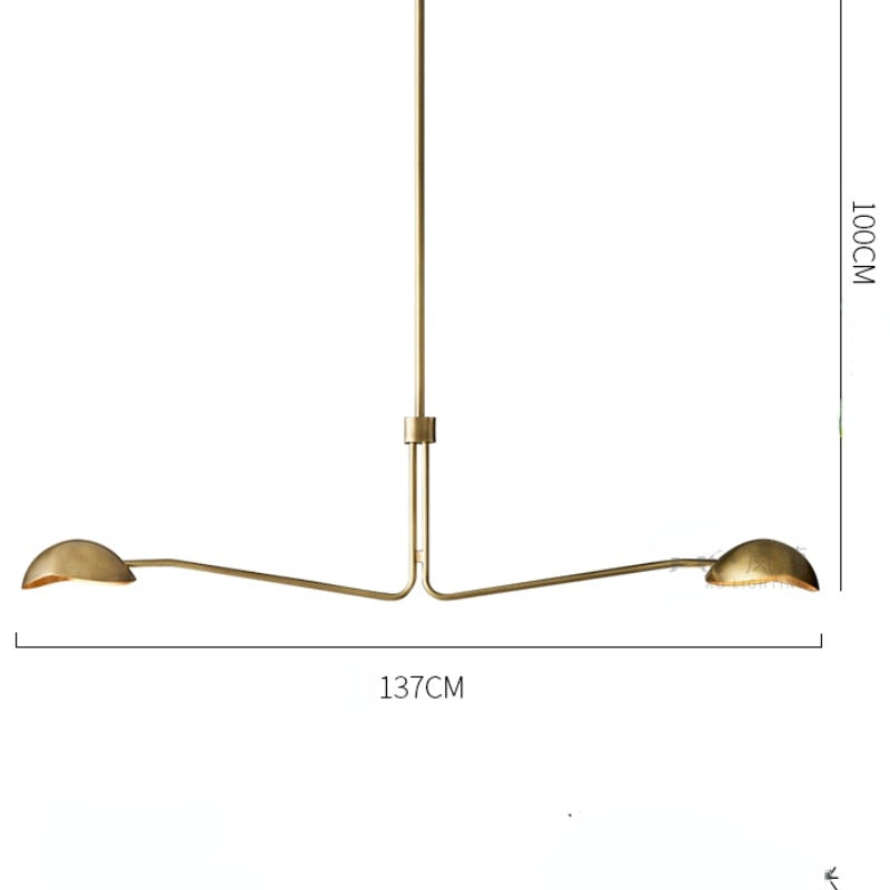 Neoclassical Inspired Copper Toned Modern American Italian Designer Chandelier With Retro Appeal