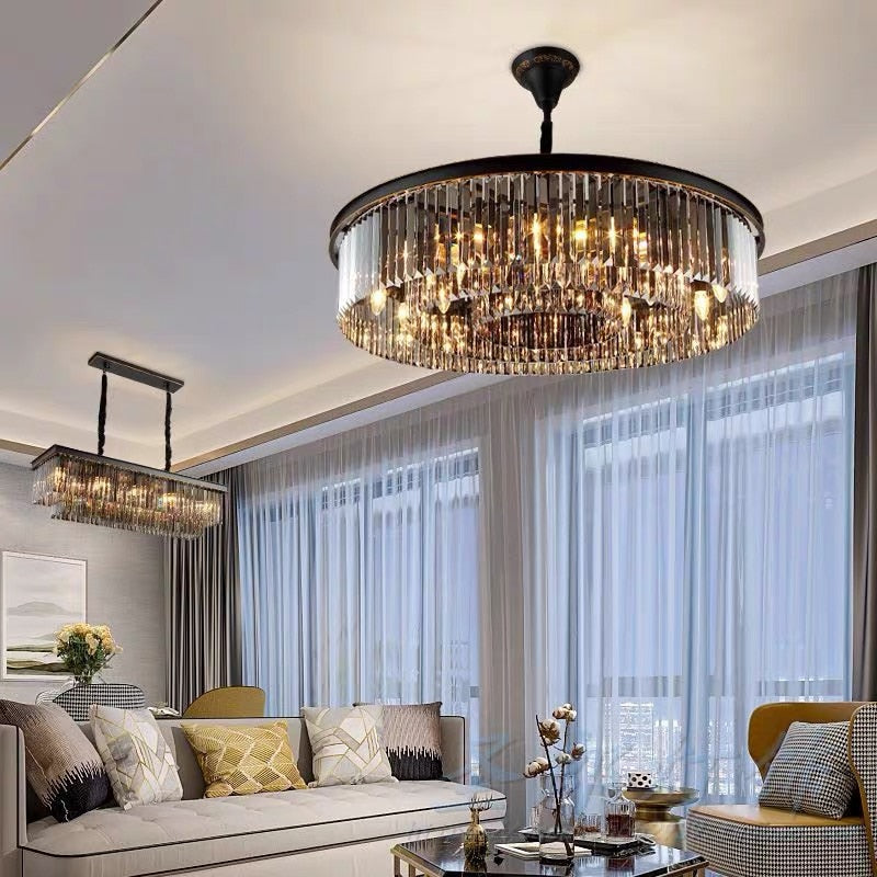Susie - Modern Industrial Retro Crystal Chandelier Chandeliers