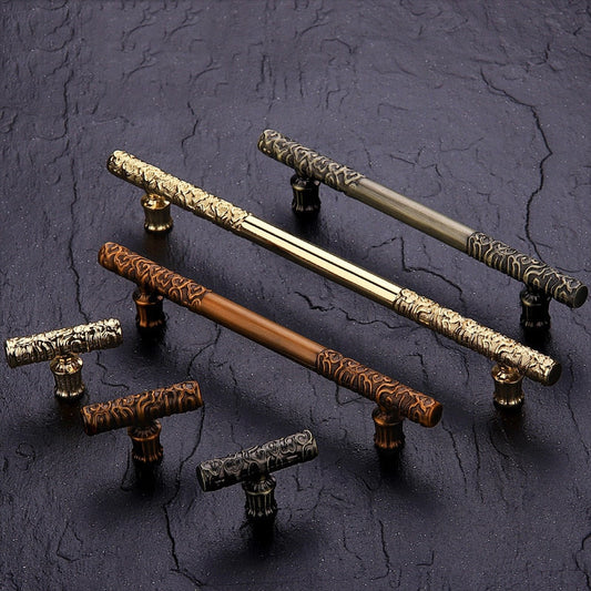 Vintage Antique Bronze Cabinet Handles And Knobs Drawer Knob For Wardrobe Door Handle