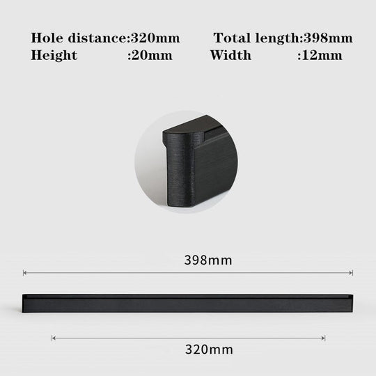 1Pc Simple Gold Brushed Kitchen Cabinet Long Door Handles Aluminum Alloy Wardrobe Cupboard Pulls