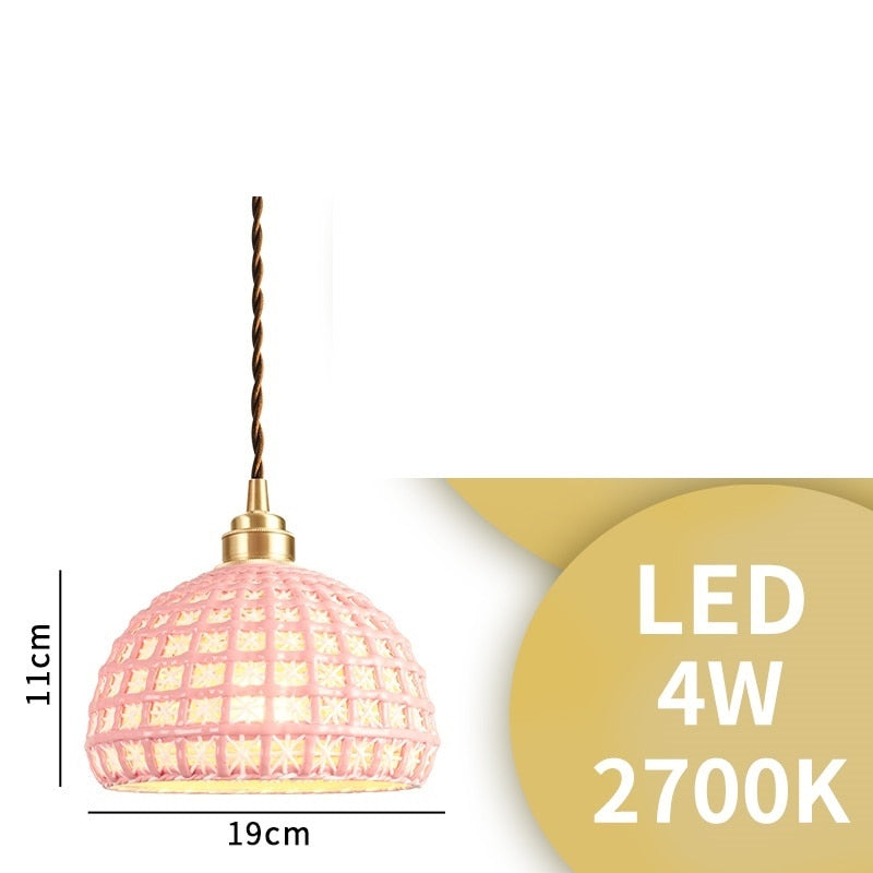 White Ceramic Led Pendant Lights Fixtures Home Indoor Lighting Bedroom Living Room Beside Nordic