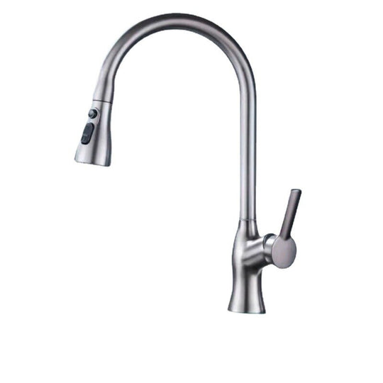 Brass Kitchen Faucets Pull Out Spout Mixer Taps Hot Cold Water Accessories Deck Mounted Stream