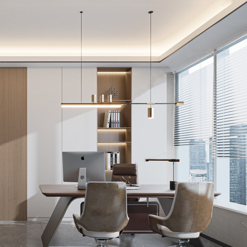 Modern Kitchen Chandelier Deluxe Dining Room Lamp Indoor Lighting Living Long Villa Cafe Pendant