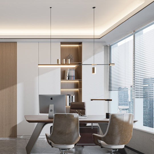 Modern Kitchen Chandelier Deluxe Dining Room Lamp Indoor Lighting Living Long Villa Cafe Pendant