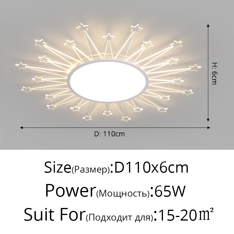 Ultra-Thin Living Room Led Ceiling Lights Modern Minimalist Atmosphere Bedroom Lamp Creative Sun