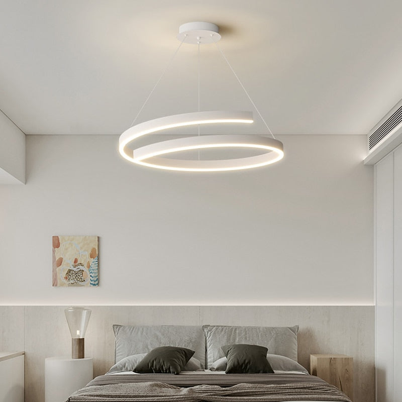 Dining Room Chandelier Master Bedroom Light Modern Minimalist Living Dining Table Round Lamps