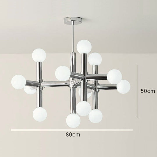 Phoenix - Antique Bauhaus Style Chandelier For Living Room And Dining 13 Heads Pendant Light