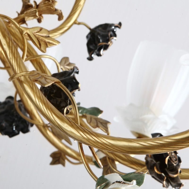 Mirage - European Luxury Brass E14 Pendant Lamp Glass Light Lighting For Living And Dining Room