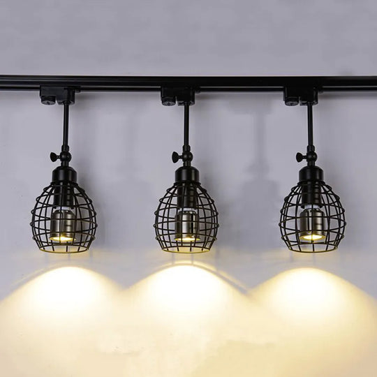Retro Industrial E27 Led Track Light Spotlight - Adjustable Multi - Wattage For Versatile Lighting