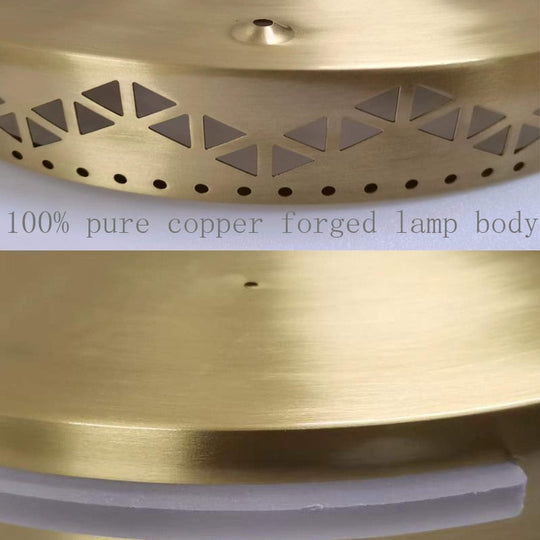 Pure Copper Lamp Body Led Lighting For Living Room Ceiling Light Bedroom Corridor Balcony Ceiling