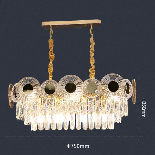 Light Luxury Crystal Pendant Lamps High-End Living Room Dining Bedroom Modern Simple Atmosphere