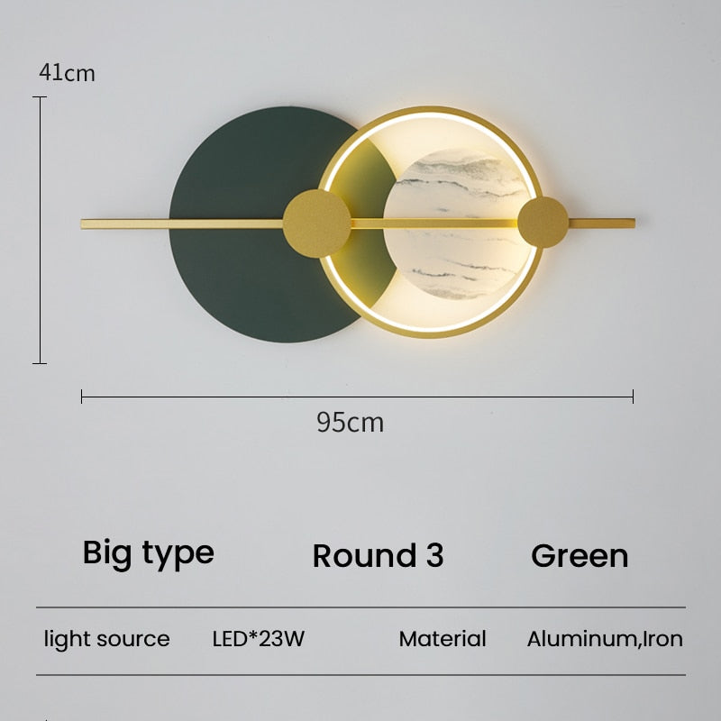 Modern Living Room Led Wall Lamp Nordic Sconce Lights Home Indoor Decoration Macaron Lighting R3