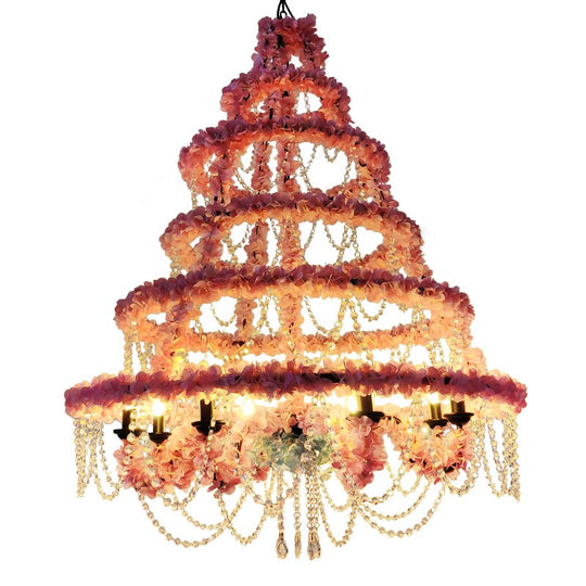 Net Red Plant Pendant Light Industrial Theme Dining Bar Barbecue Hot Pot Restaurant Flower