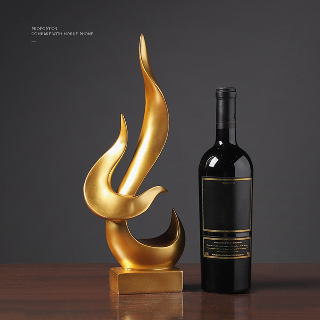 Abstract Sculpture: Creative Figurine For Living Room Tv Shelf Modern Statues Statue Home Decor And