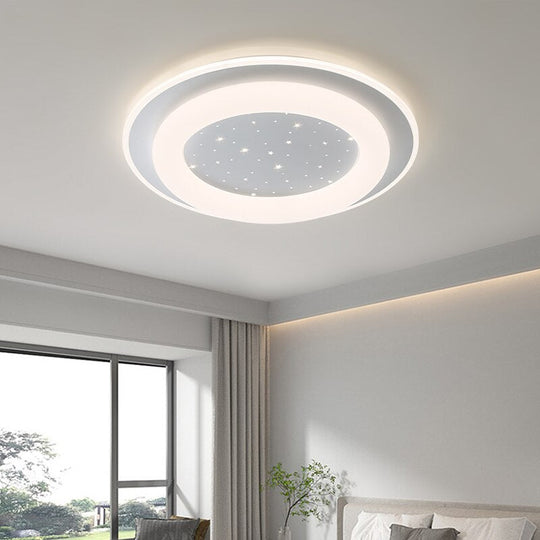 Nordic Led Ring Chandeliers Simple Modern Bedroom Ceiling Lights Personality Creative Lighting Art