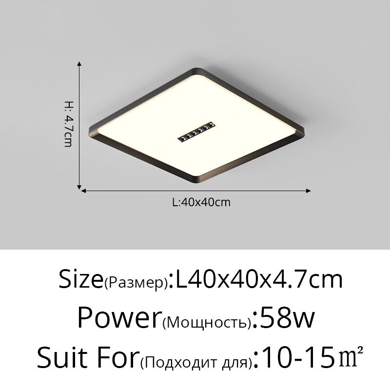 Rectangular Living Room Lamp Led Round Ceiling Lights Daquan Simple Modern Balcony Corridor Study