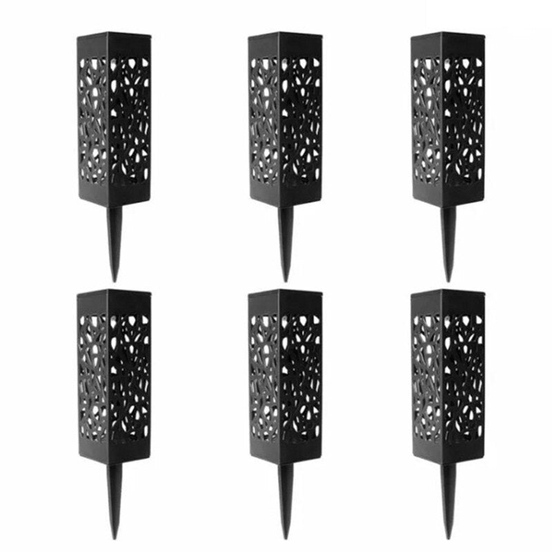 Solar Garden Light Waterproof Hollowing Out Patio Pathway Lawn Landscape Lamps Lantern Decoration