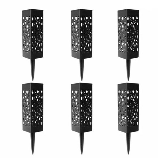 Solar Garden Light Waterproof Hollowing Out Patio Pathway Lawn Landscape Lamps Lantern Decoration