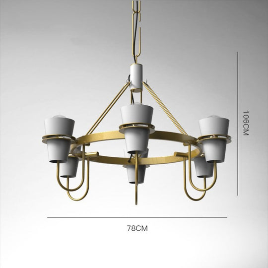 Nordic Horn Industrial Lamp Chandelier For Living Room Dining Led Lighting Fixtures Modern Iron Art