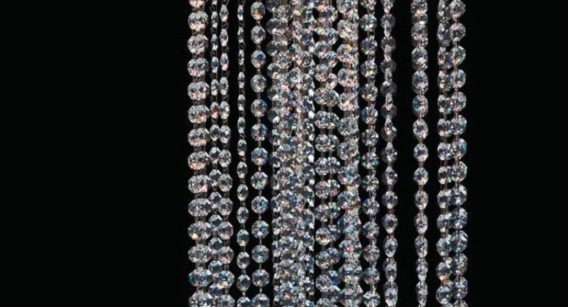 Luxury Long Crystal Wall Lamp Living Room Personality Modern Simple Villa Background Staircase