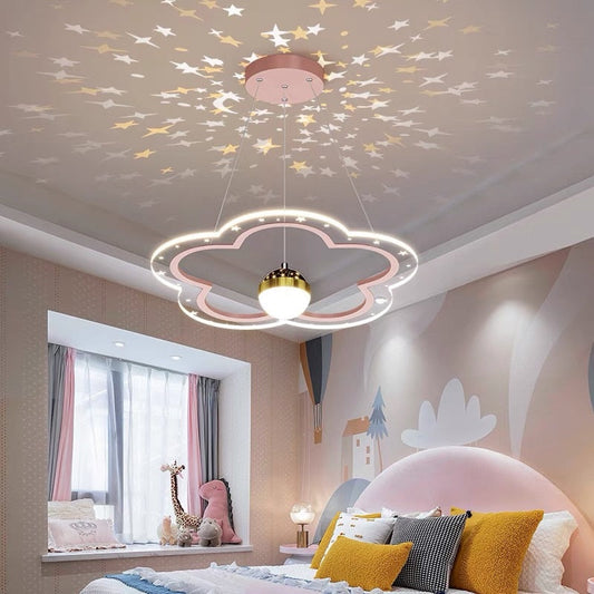 Modern Led Starry Sky Art Deco Chandelier For Bedroom Pendant Lighting