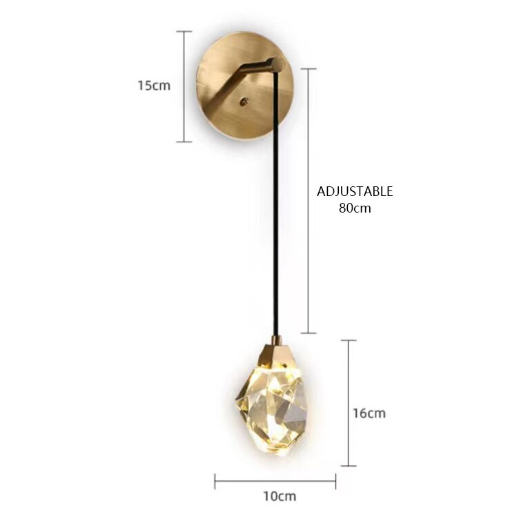 Chandelier Lighting Modern Luxury Led Crystal Fixtures Round Glass Ball Ceiling Light Long